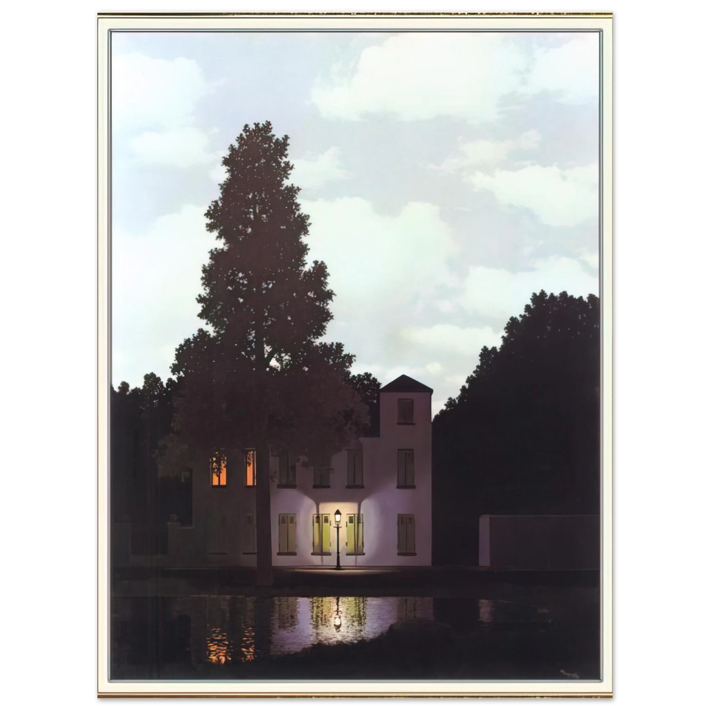 Rene Magritte - THE EMPIRE OF LIGHTS 1954 1 Fine Art Poster - Default Title
