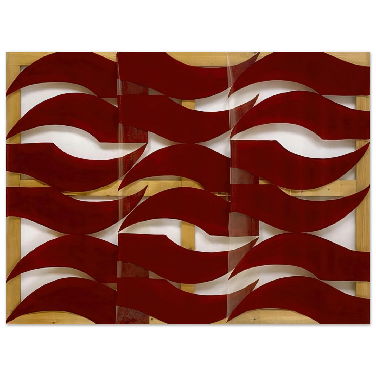 Carla Accardi - Rosso scuro - 1974 Fine Art Poster - Default Title