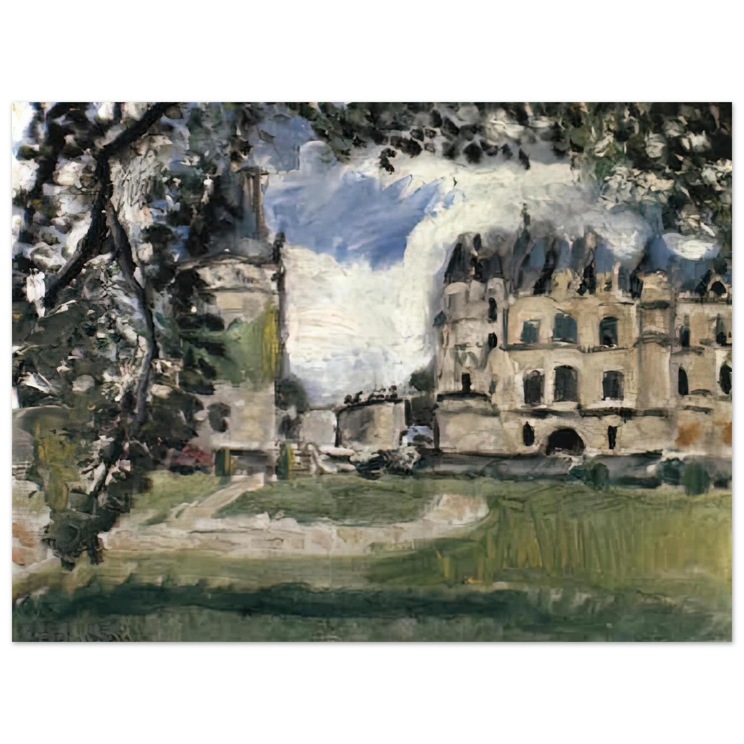 Henri Matisse - CHATEAU DE CHENONCEAUX 1917 Fine Art Poster - Default Title