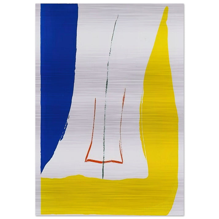 Sun Corner - 1968 - Helen Frankenthaler Brushed Aluminum Print - 70x100 cm / 28x40 inches | Helen Frankenthaler Aluminum Print | Helen Frankenthaler Prints