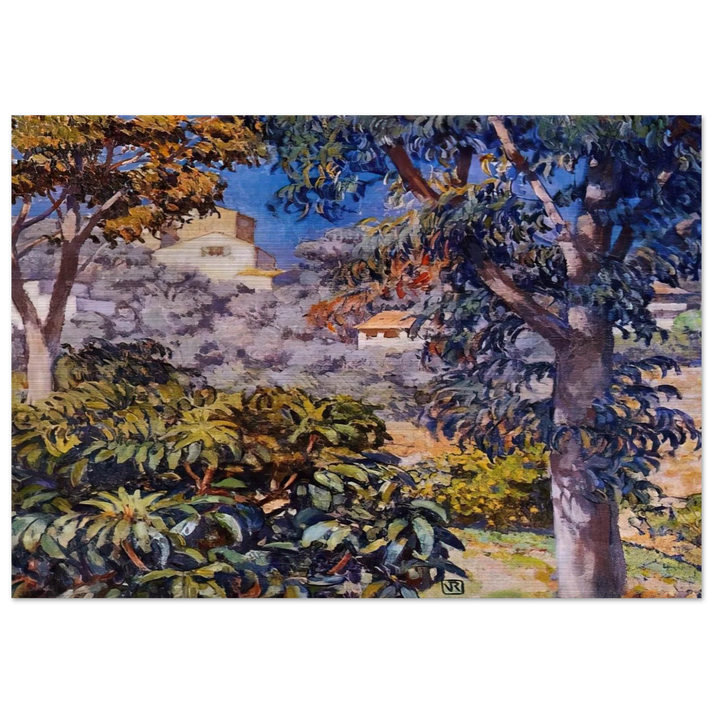 NOON LANDSCAPE - Theo van Rysselberghe Brushed Aluminum Print - 70x100 cm / 28x40 inches | Theo van Rysselberghe Aluminum Print | Theo van Rysselberghe Prints