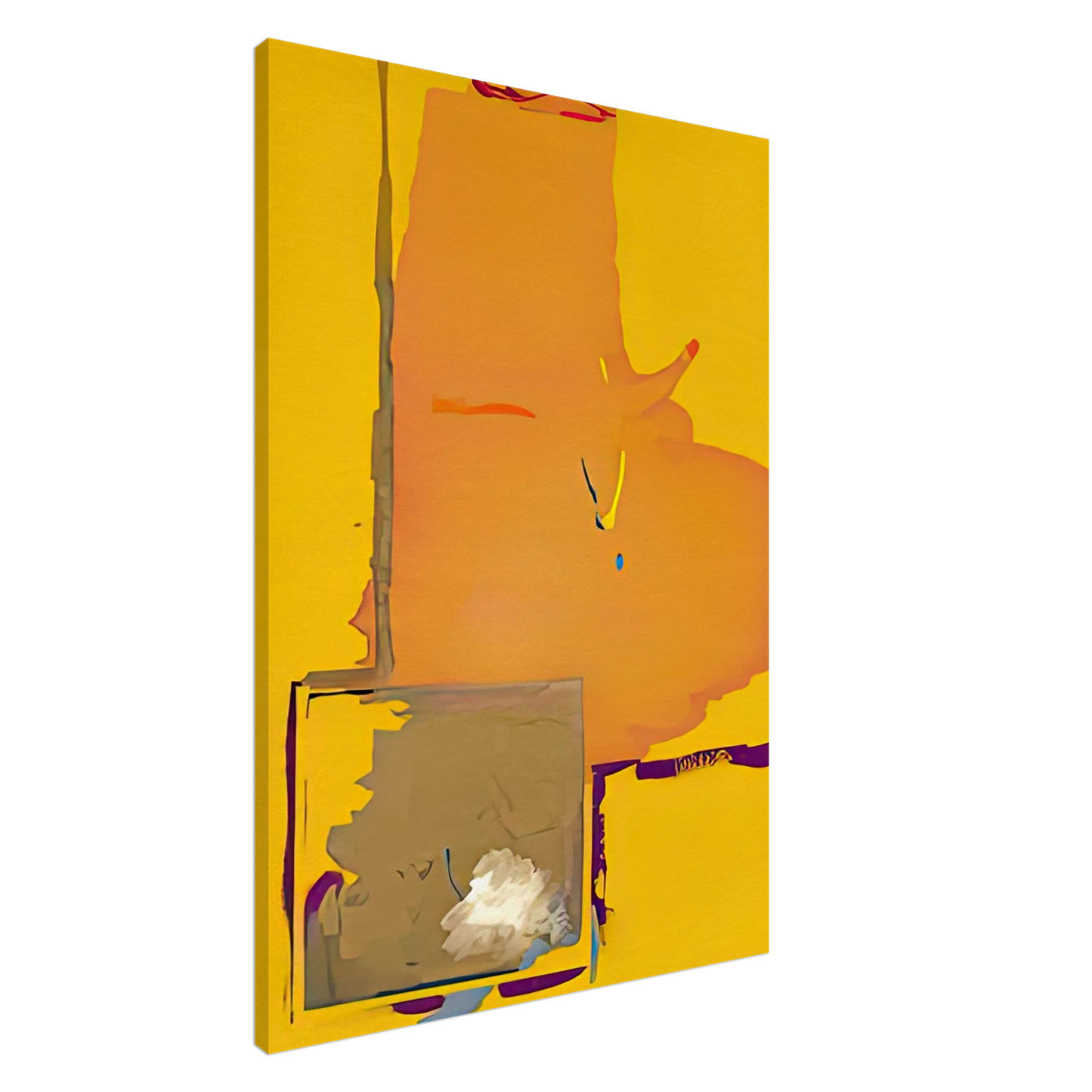 Helen Frankenthaler - Mardi Gras, 1987- Wall Art - 21x29.7 cm / 8x12" - Premium Wooden Framed Poster With Fine Art Paper - White frame