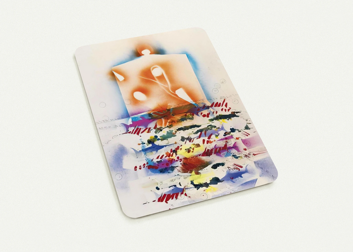 PESCI SPADA 1988 By Alighiero Boetti Pack of 10 Post Cards | Alighiero Boetti Post Cards | A6 (10.5 x 14.8 cm) - 4.1 x 5.8 inches