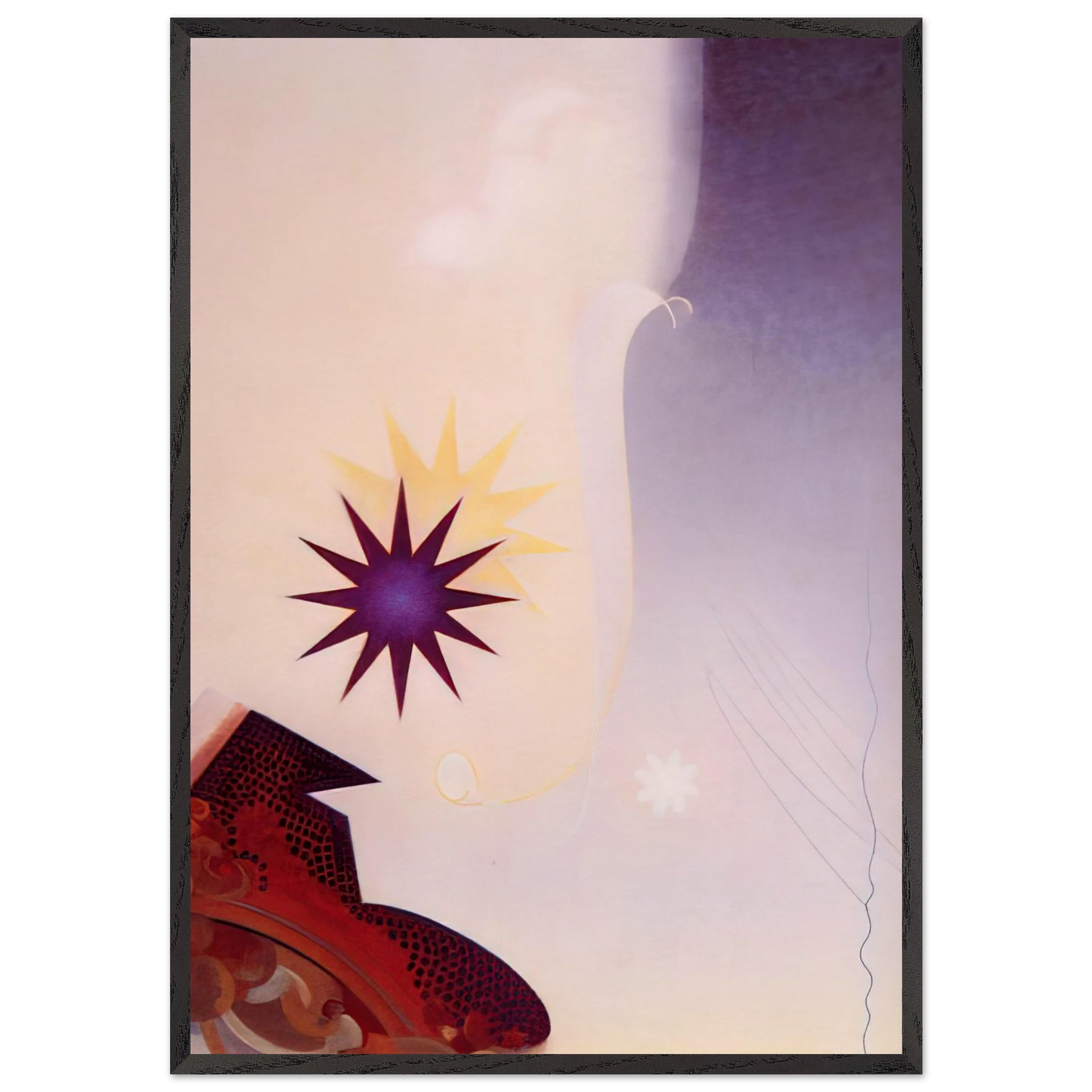 Challenge - 1940 - Agnes Lawrence Pelton 70x100 cm / 28x40 inches Framed Art Print – Black Wooden Frame