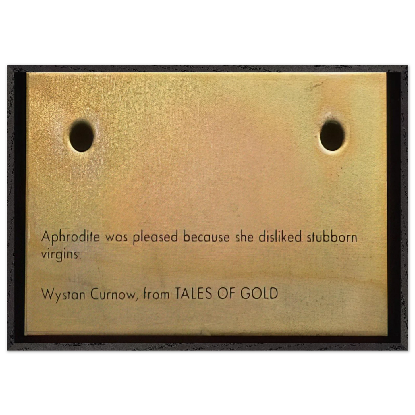 Atlanta - 1988 - Billy Apple 70x100 cm / 28x40 inches Framed Art Print – Black Wooden Frame