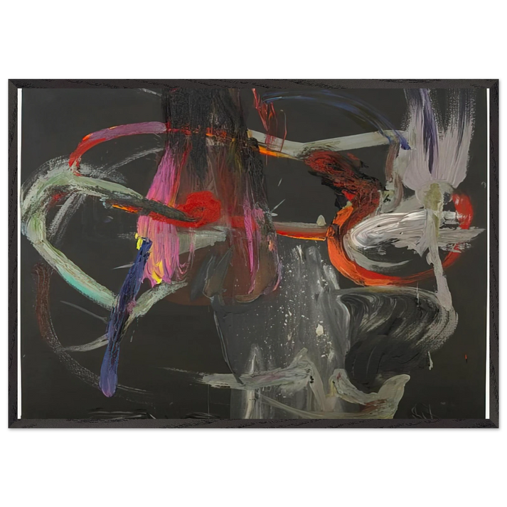 I Saw That 281 - 1984 - Stephen Mueller 70x100 cm / 28x40 inches Framed Art Print – Black Wooden Frame