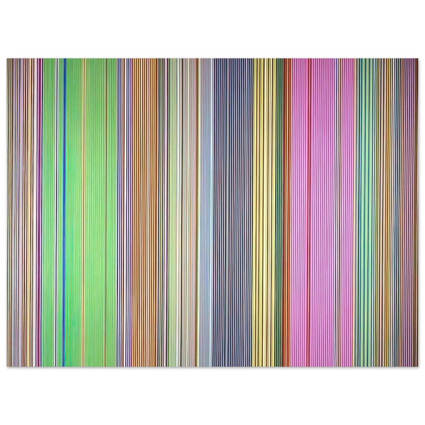 Gene Davis - Raspberry Icicle - 1967 Fine Art Poster - Default Title