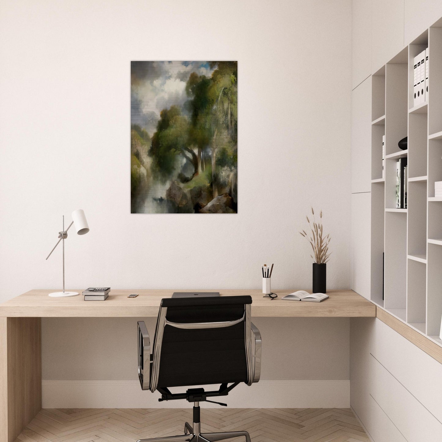 California Landscape - Thomas Moran Brushed Aluminum Print - 70x100 cm / 28x40 inches | Thomas Moran Aluminum Print | Thomas Moran Prints