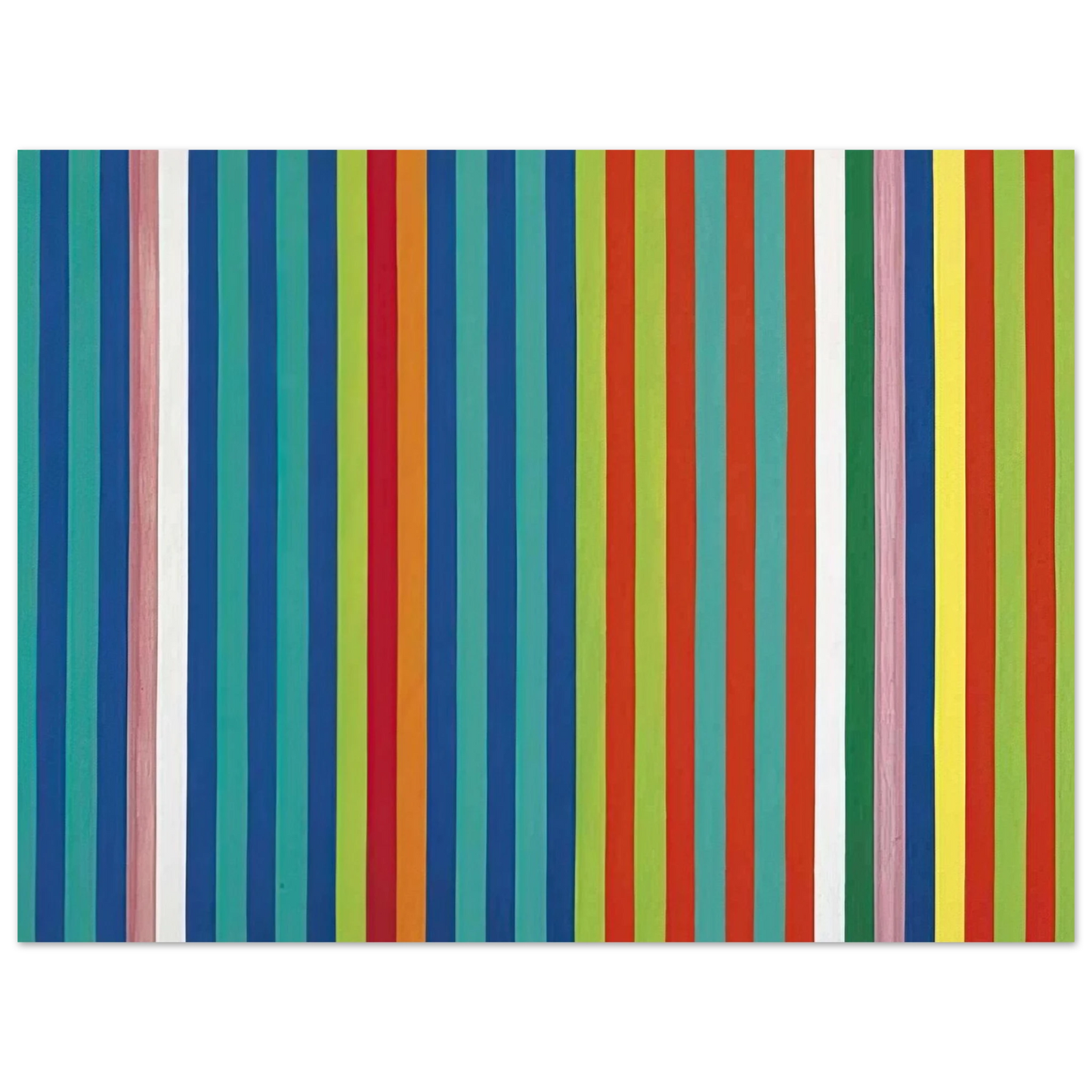 Gene Davis - Orange Twitter - 1966 Fine Art Poster - Default Title