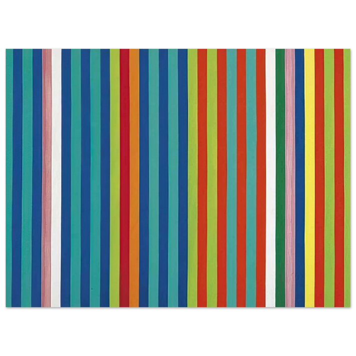 Gene Davis - Orange Twitter - 1966 75x100 cm / 30x40inches Fine Art Poster