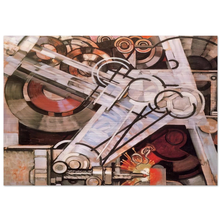 Drill - Frantisek Kupka Brushed Aluminum Print - 70x100 cm / 28x40 inches | Frantisek Kupka Aluminum Print | Frantisek Kupka Prints