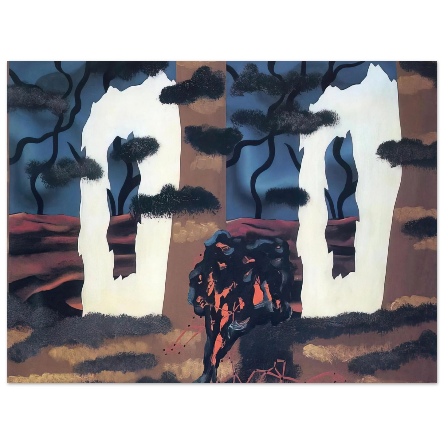 Rene Magritte - A TASTE OF THE INVISIBLE 1927 Fine Art Poster - Default Title