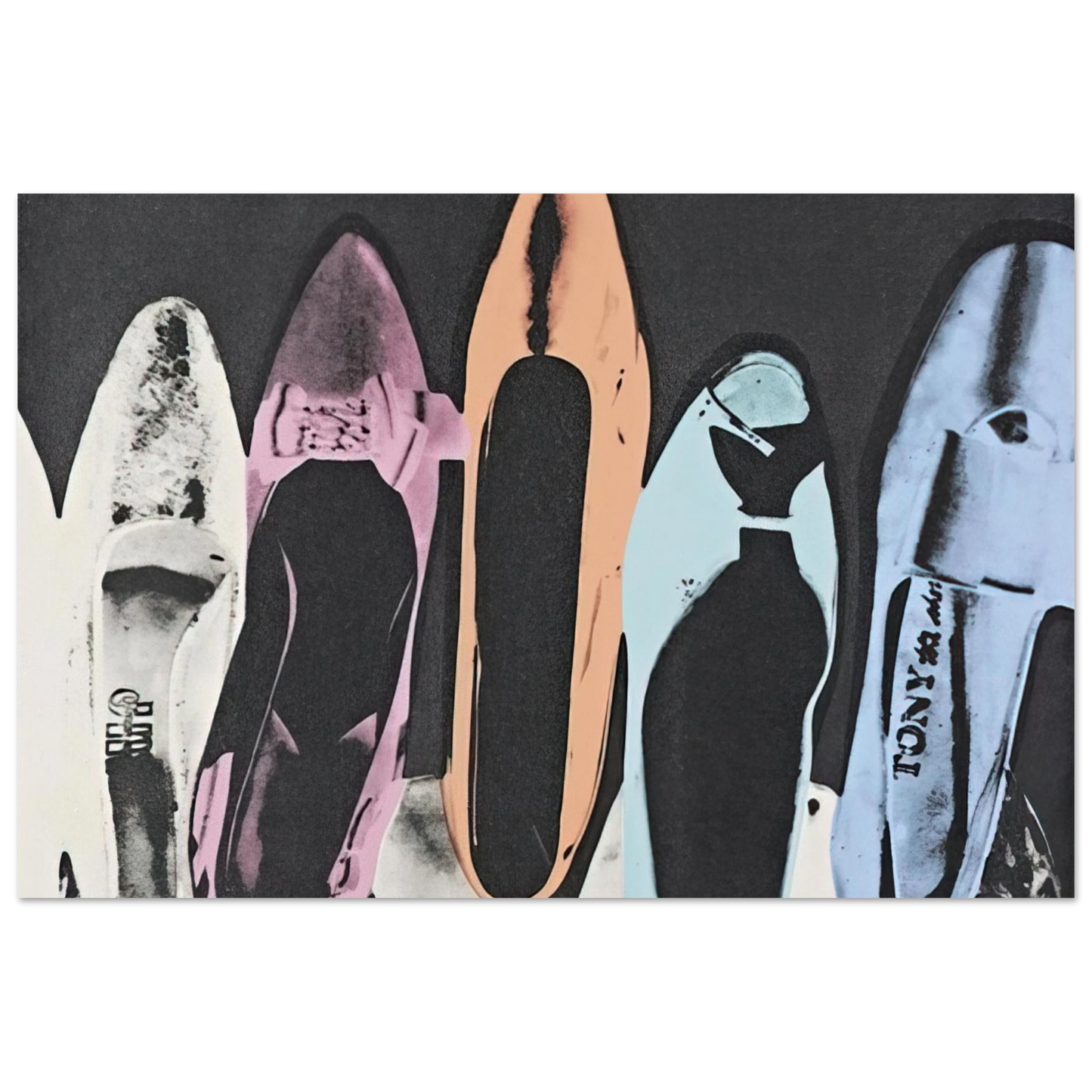 Andy Warhol - Diamond Dust Shoes Fine Art Poster - 75x100 cm / 30x40 inches