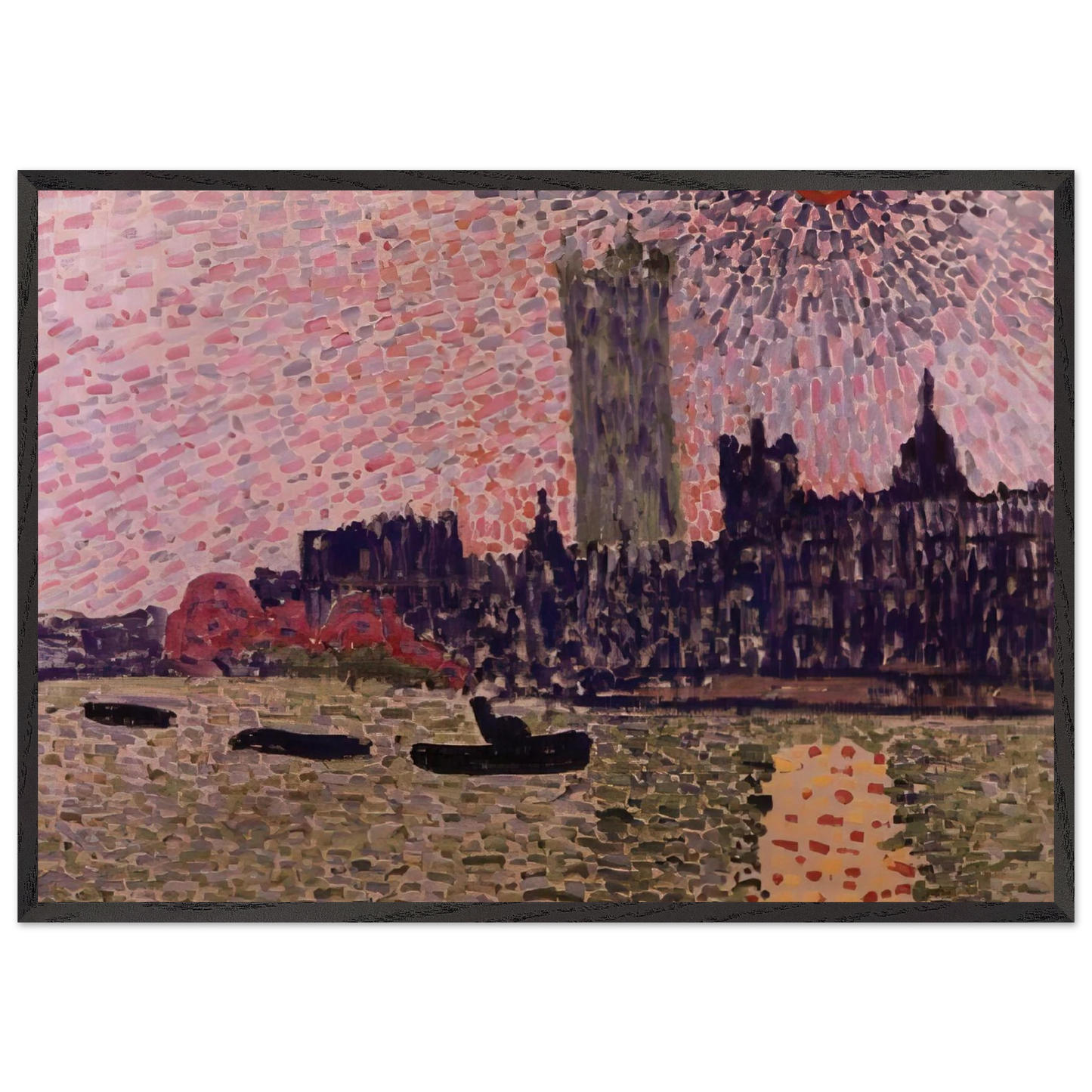 WESTMINSTER 1905 - Andre Derain Framed Art Print – Black Wooden Frame - Default Title - -Framed Art Print