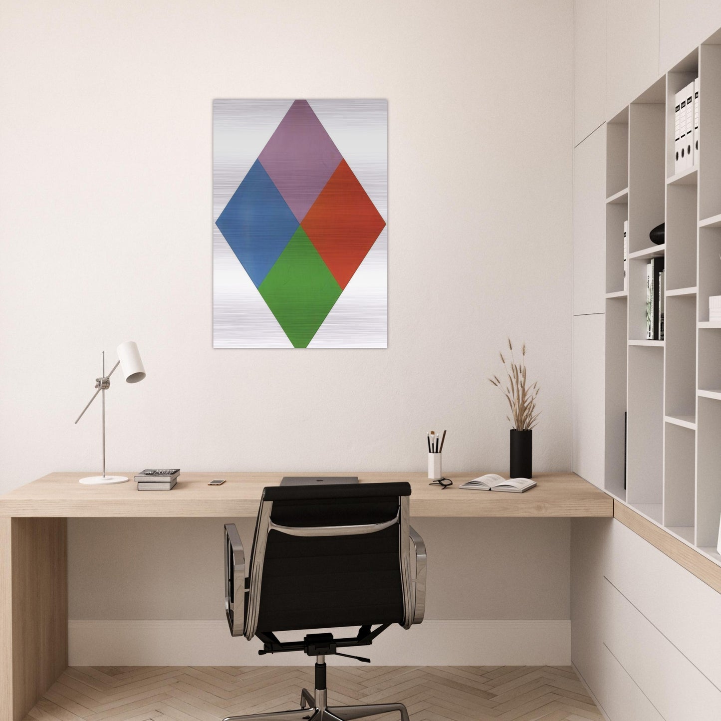 Aus violettem kern - 1967 - Max Bill Brushed Aluminum Print - 70x100 cm / 28x40 inches | Max Bill Aluminum Print | Max Bill Prints