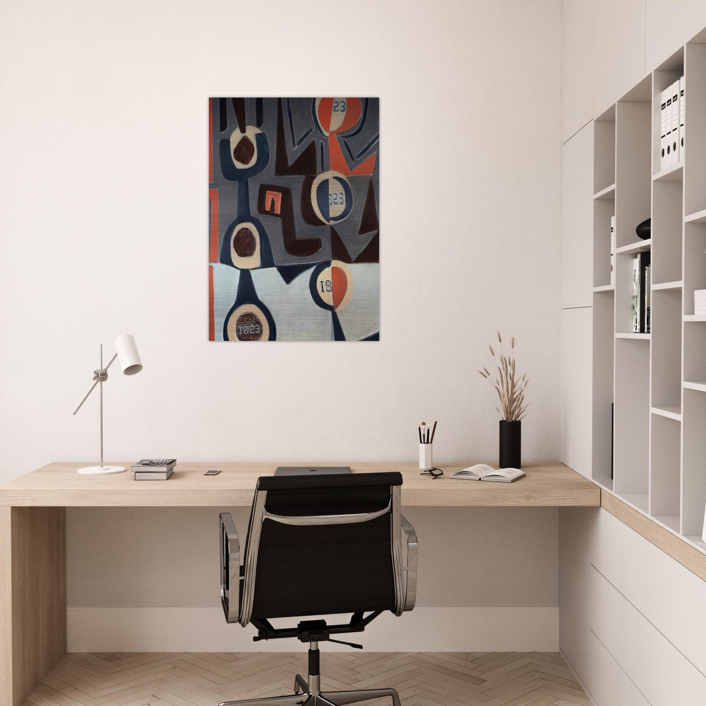 1823 - 2008 United States - Will Barnet Brushed Aluminum Print - 70x100 cm / 28x40 inches | Will Barnet Aluminum Print | Will Barnet Prints