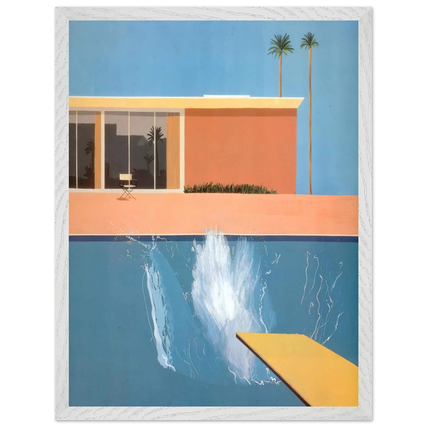 David Hockney - David Hockney Wall art - A3 (29.7 x 42 cm) - Premium Wooden Framed Poster With Fine Art Paper - Black frame