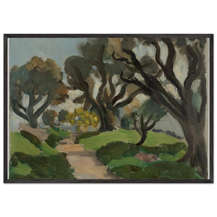 LANDSCAPE 1918 N1 - Henri Matisse 70x100 cm / 28x40 inches Framed Art Print – Black Wooden Frame