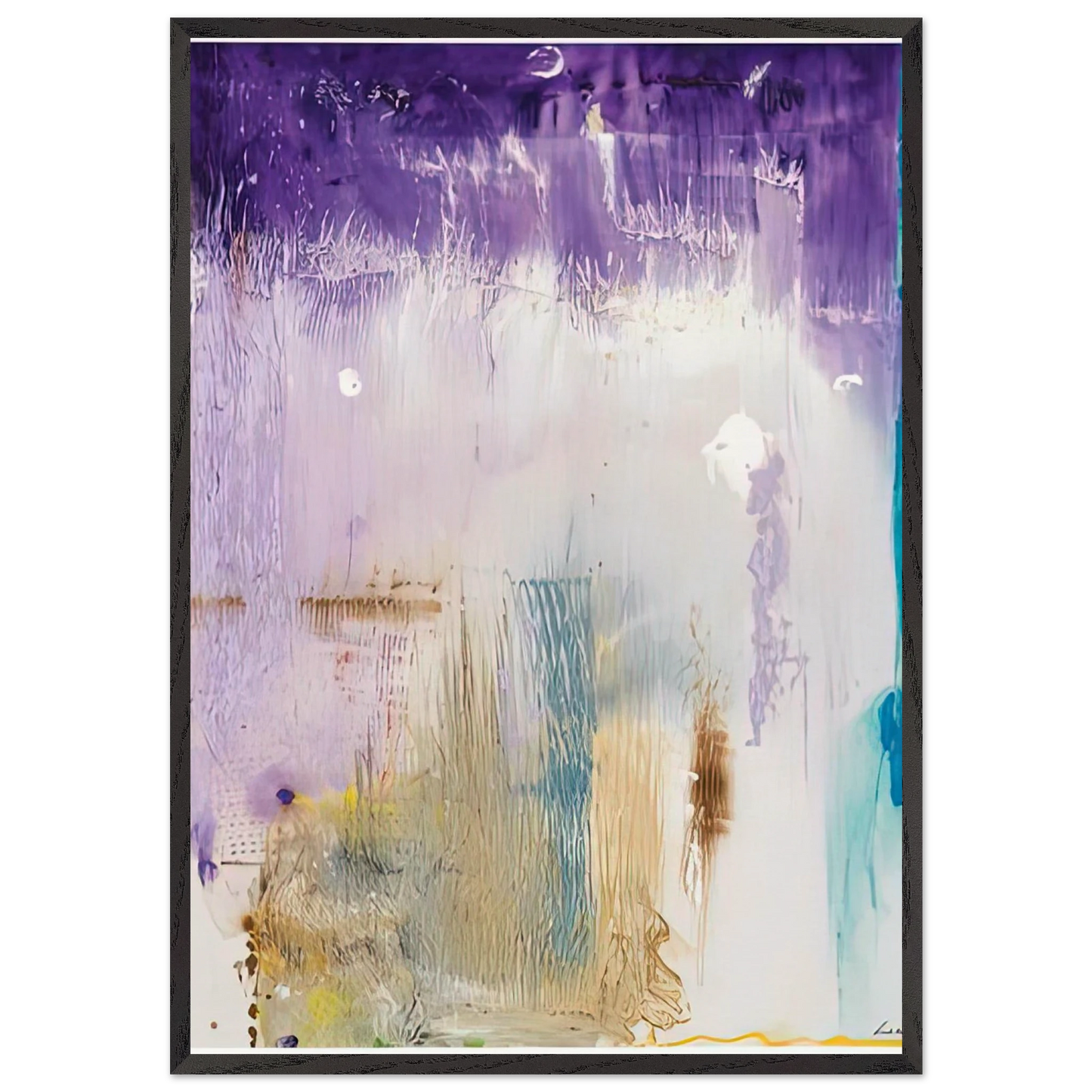 Magnet 1992- - Helen Frankenthaler 70x100 cm / 28x40 inches Framed Art Print – Black Wooden Frame