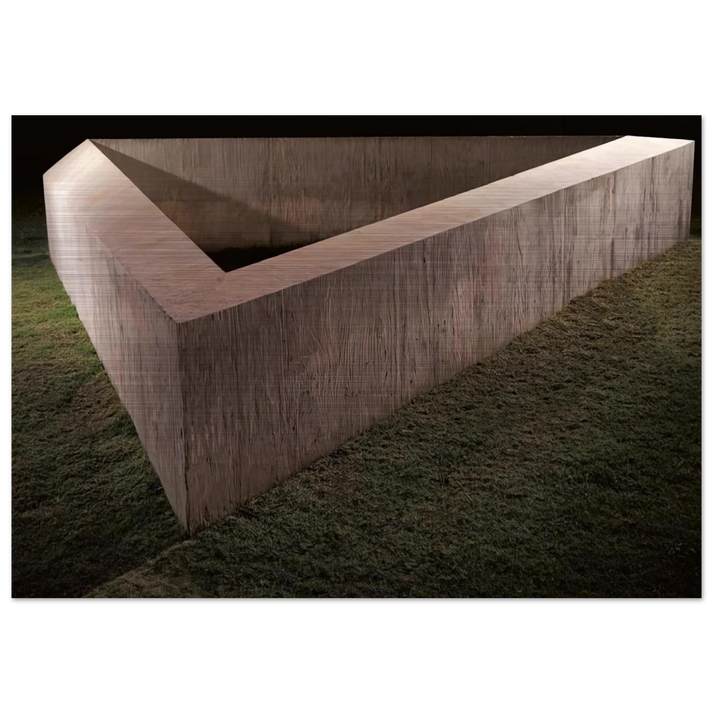 Untitled Adelaide - 1975 - Donald Judd Brushed Aluminum Print - 70x100 cm / 28x40 inches | Donald Judd Aluminum Print | Donald Judd Prints