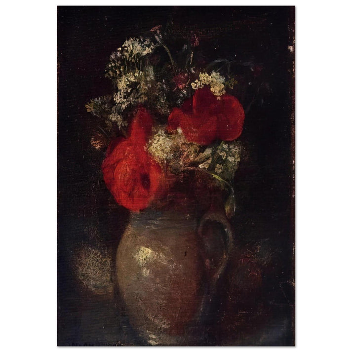 BOUQUET - Odilon Redon Brushed Aluminum Print - 70x100 cm / 28x40 inches | Odilon Redon Aluminum Print | Odilon Redon Prints