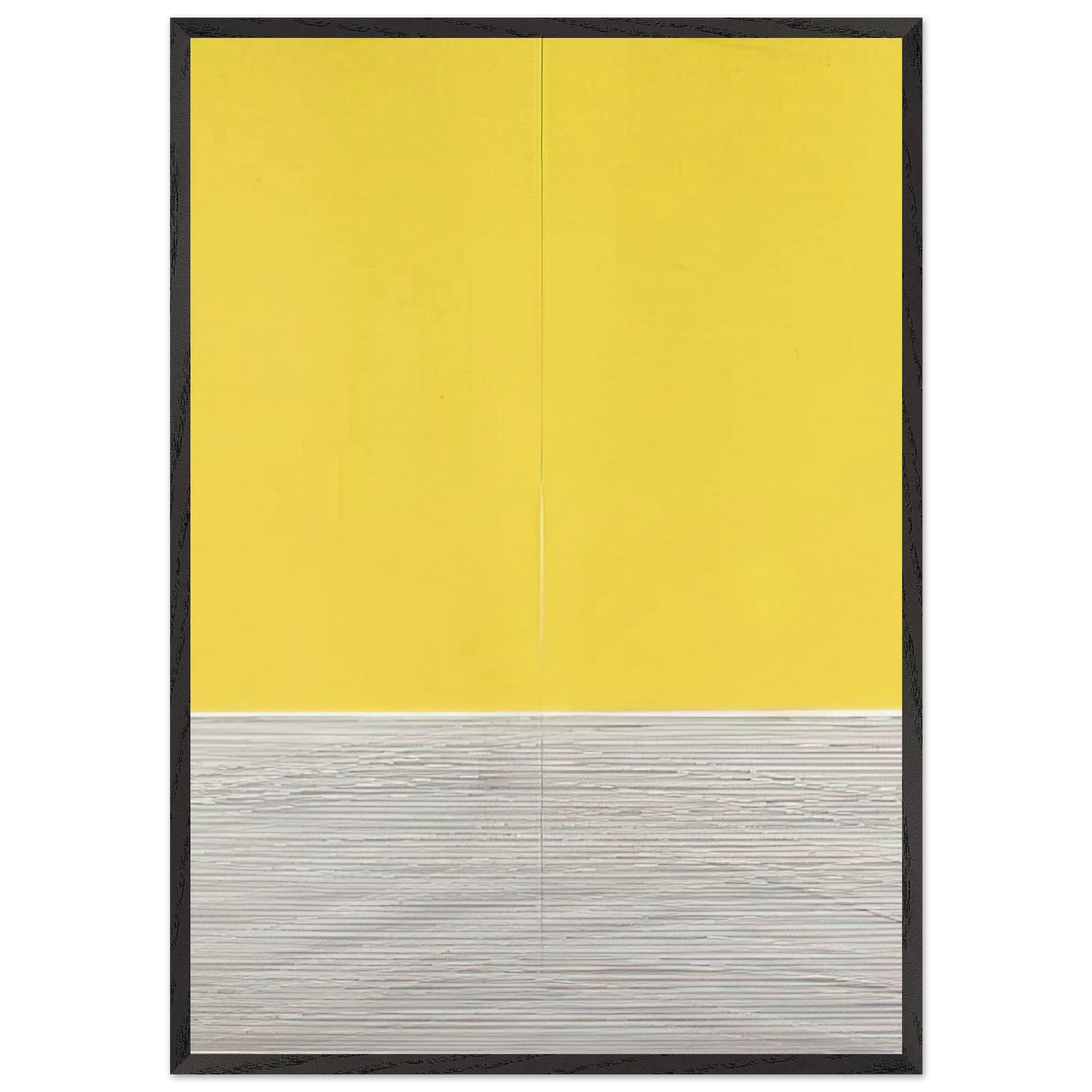 LE GRAN JAUNE - Jesus Rafael Soto 70x100 cm / 28x40 inches Framed Art Print – Black Wooden Frame