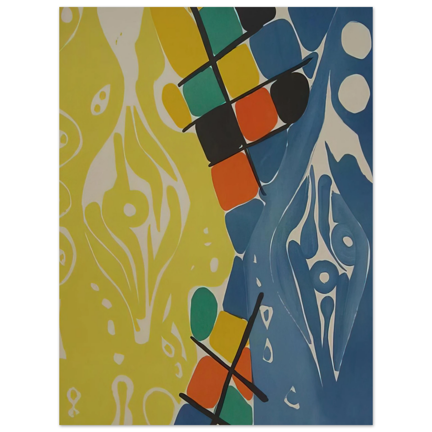 Ernst Wilhelm Nay - Farblitho 1966 - 21 NOR - 1966 Fine Art Poster - Default Title