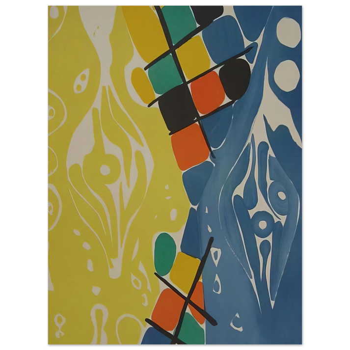 Ernst Wilhelm Nay - Farblitho 1966 - 21 NOR - 1966 75x100 cm / 30x40inches Fine Art Poster