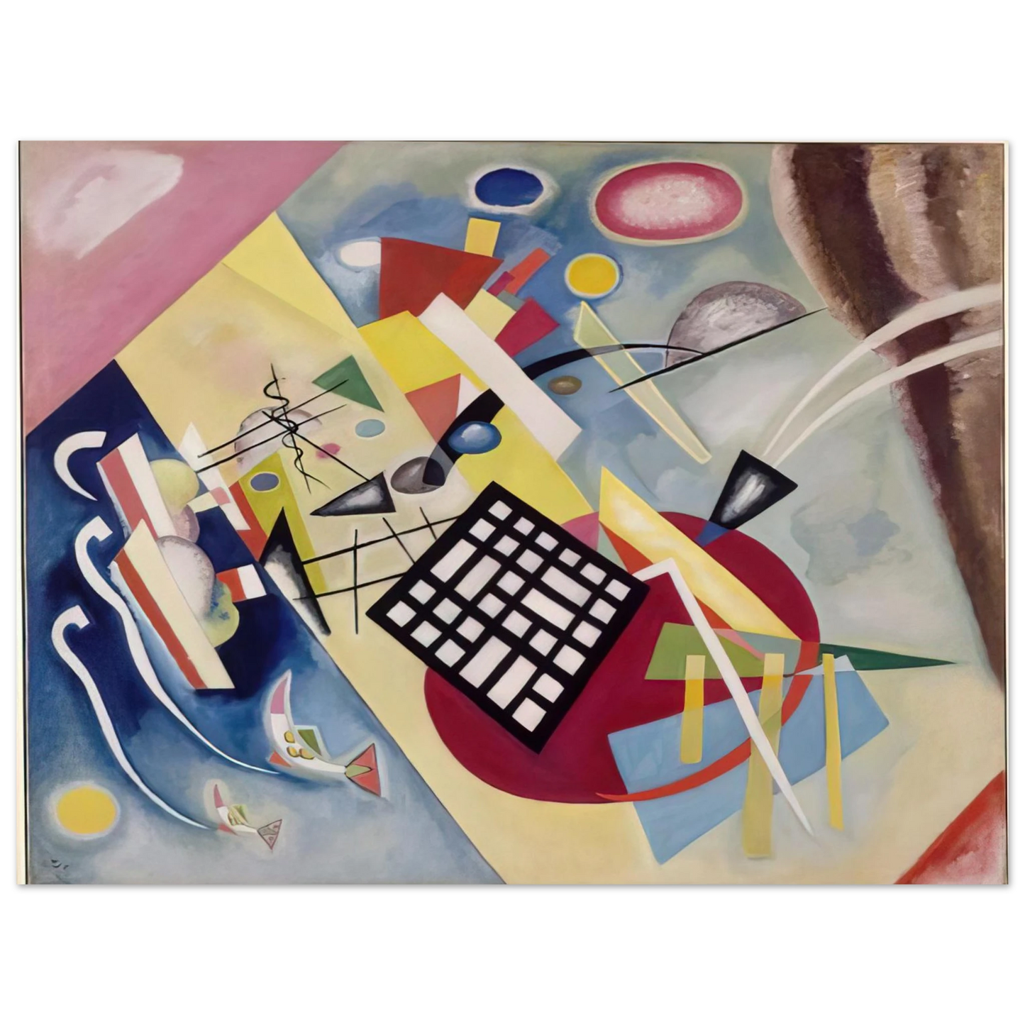 Wassily Kandinsky - BLACK FRAME 1922 Fine Art Poster - Default Title