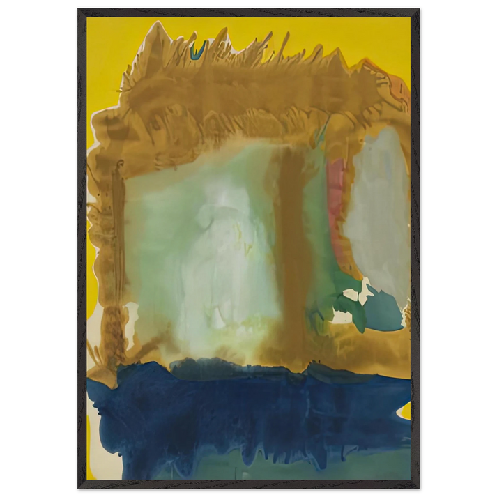 Milkwood Arcade 1963- - Helen Frankenthaler 70x100 cm / 28x40 inches Framed Art Print – Black Wooden Frame