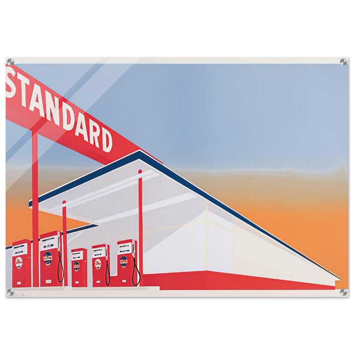 STANDARD STATION 1966 - Edward Ruscha Acrylic Print - 70x100 cm / 28x40″ inches