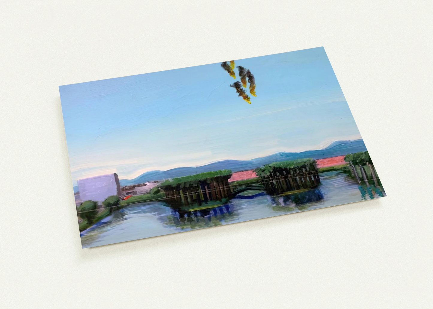 Echo Park Falling Angels - 1974 By Carlos Almaraz Pack of 10 Post Cards | Carlos Almaraz Post Cards | A6 (10.5 x 14.8 cm) - 4.1 x 5.8 inches