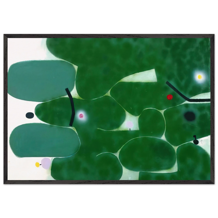 The Green Earth - 1980 - Victor Pasmore 70x100 cm / 28x40 inches Framed Art Print – Black Wooden Frame