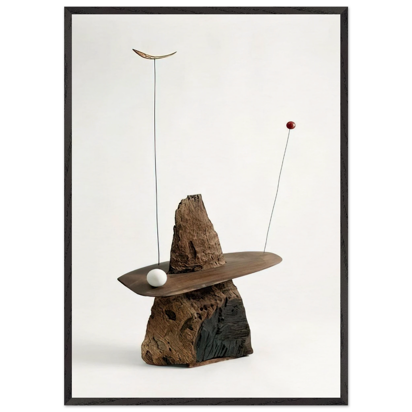 GIBRALTAR 1936 - Alexander Calder Framed Art Print – Black Wooden Frame - Default Title - -Framed Art Print