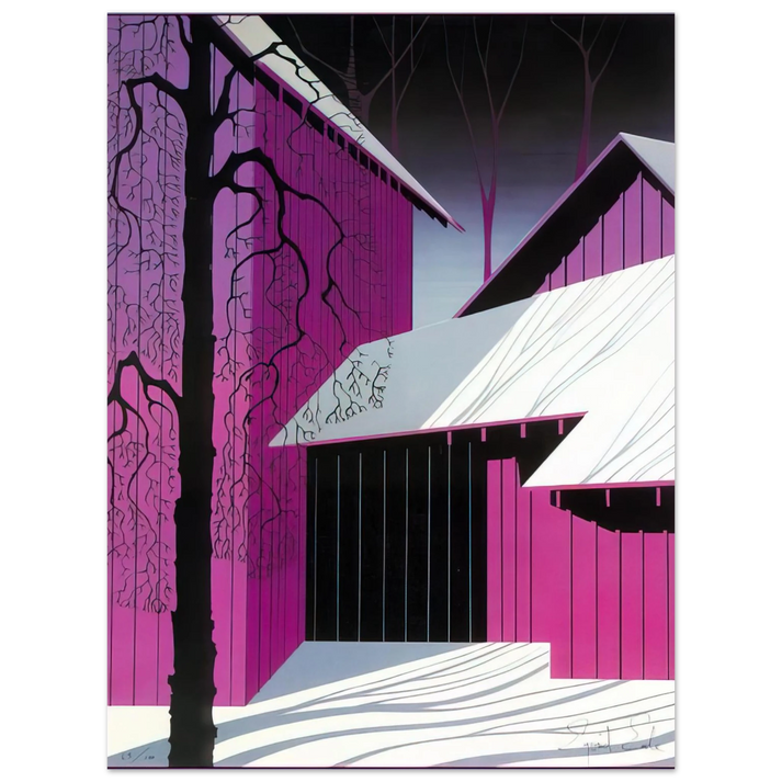 Eyvind Earle - Amethyst 75x100 cm / 30x40inches Fine Art Poster