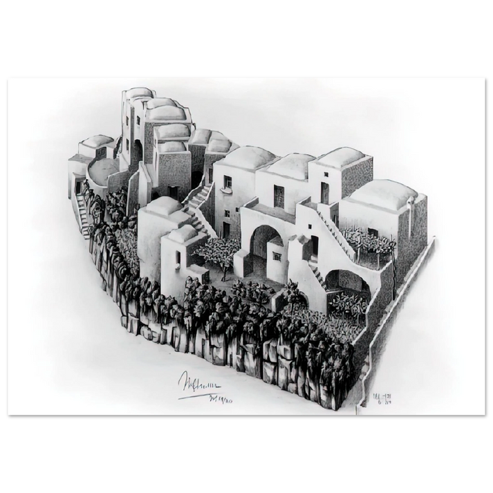 MC Escher - ESCHER (24) Wall Art - 60x80 cm / 24x32 inches - Premium Wooden Framed Poster With Fine Art Paper-canvas - Black frame