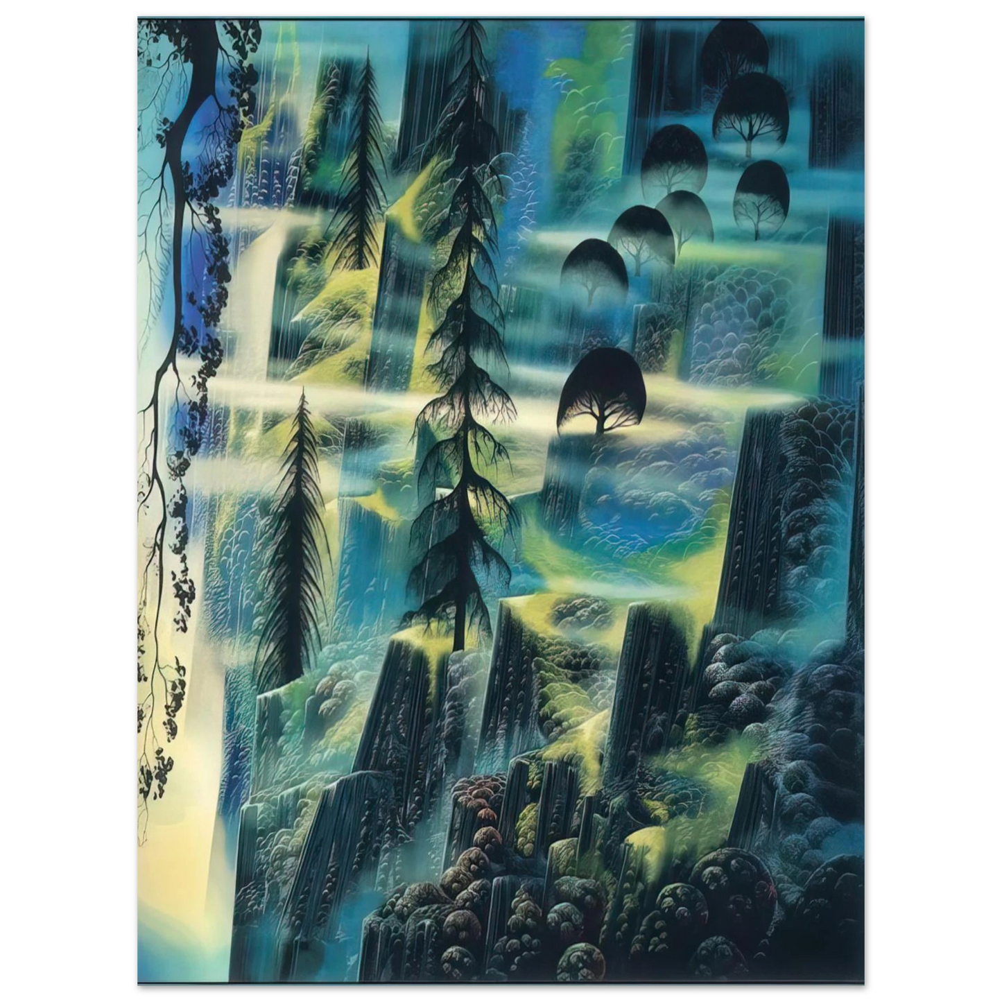 Eyvind Earle - Where Eagles Fly Fine Art Poster - Default Title