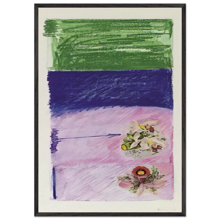 Untitled - 1978 N10 - Mira Schendel 70x100 cm / 28x40 inches Framed Art Print – Black Wooden Frame