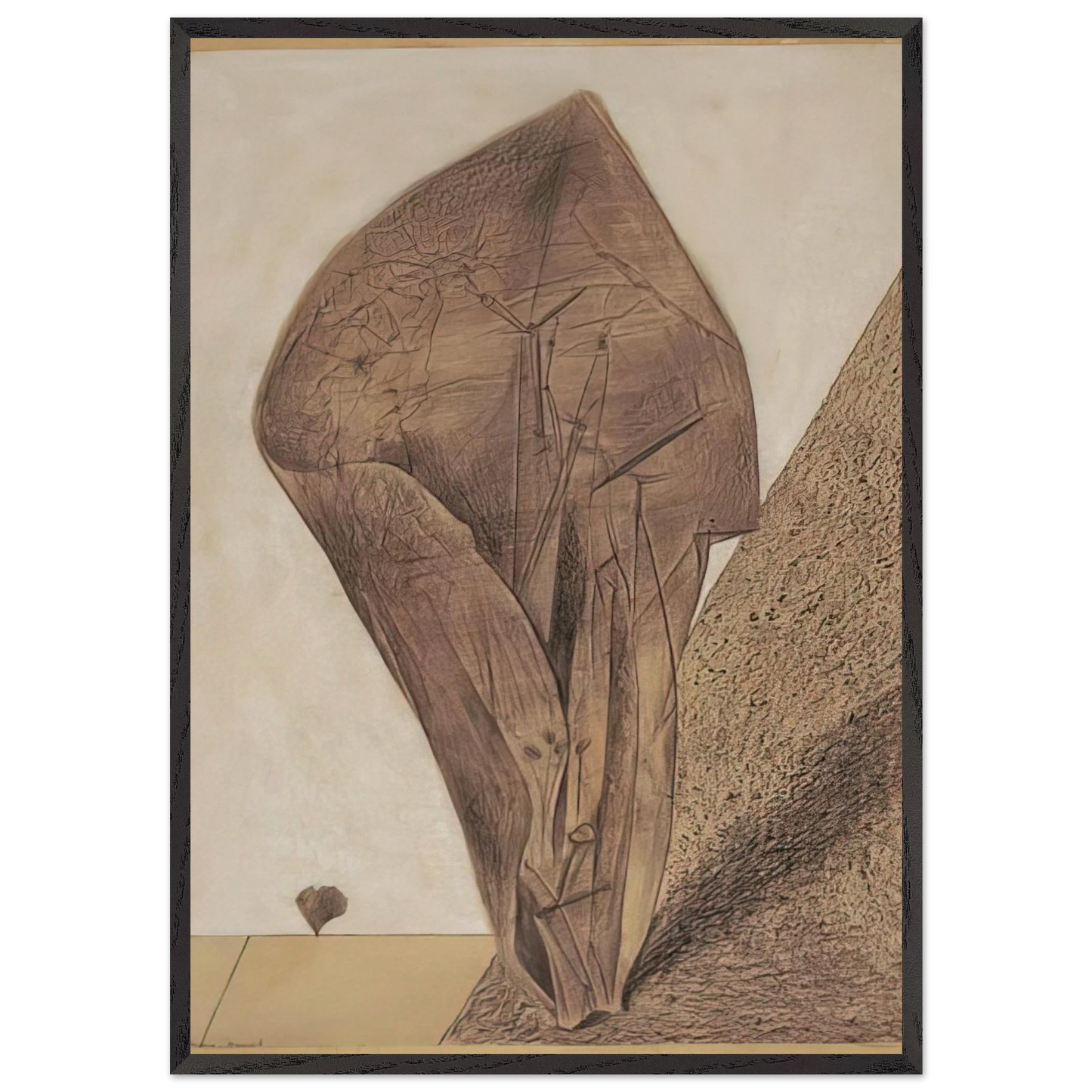 She keeps her secret - Max Ernst Framed Art Print – Black Wooden Frame - Default Title - -Framed Art Print