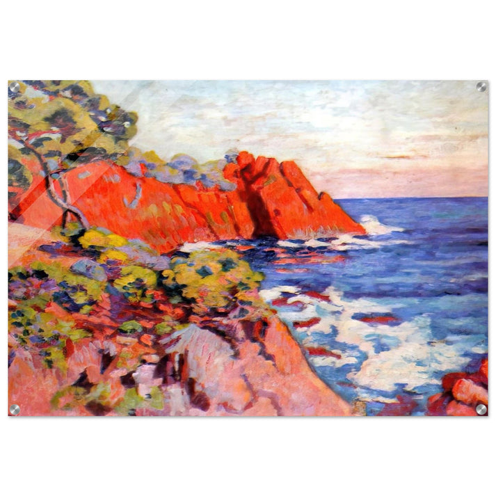 Rochers sur la Côte à Agay - 1907 - Armand Guillaumin Acrylic Print - 70x100 cm / 28x40″ inches