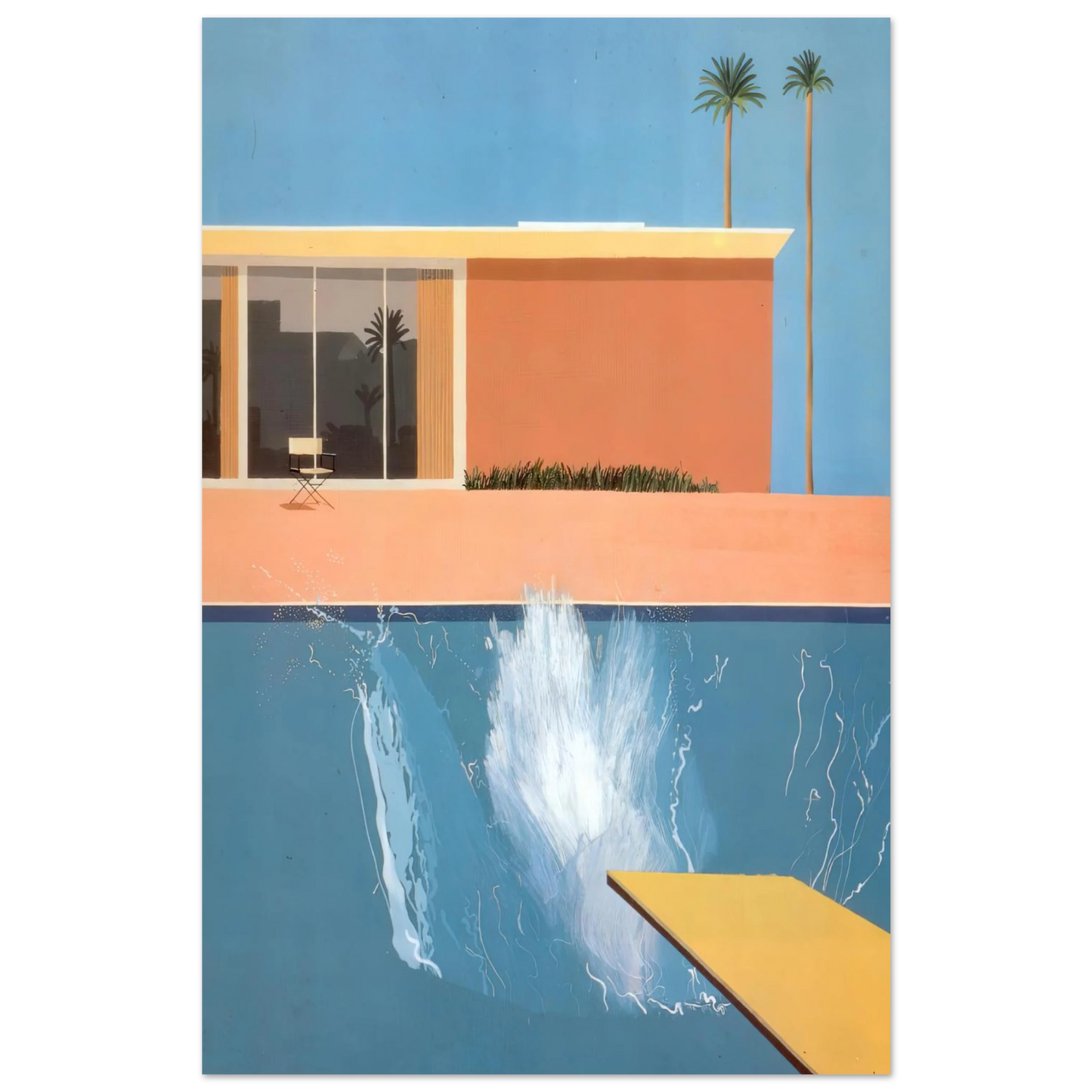 David Hockney - David Hockney Wall art - 30x40 cm / 12x16 Inches - Premium Wooden Framed Poster With Fine Art Paper - Wood frame