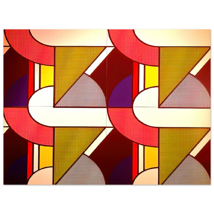 Roy Lichtenstein - MODULAR PAINTING WITH FOUR PANELS 2 1969 75x100 cm / 30x40inches Fine Art Poster