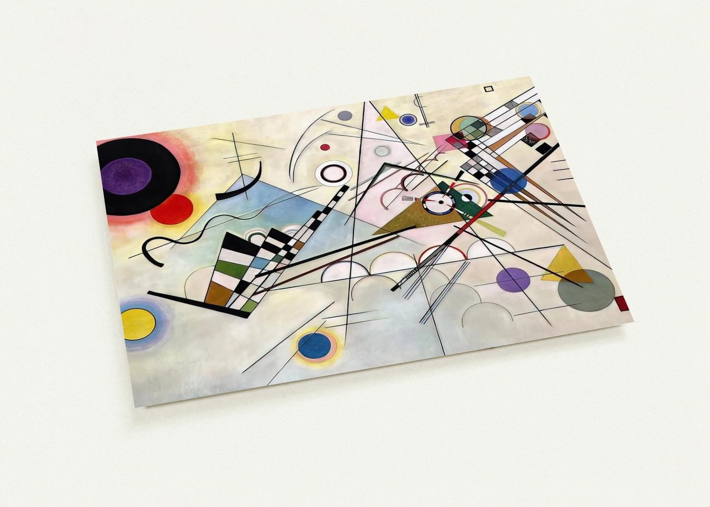 COMPOSITION 8 1923 By Wassily Kandinsky Pack of 10 Post Cards | Wassily Kandinsky Post Cards | A6 (10.5 x 14.8 cm) - 4.1 x 5.8 inches