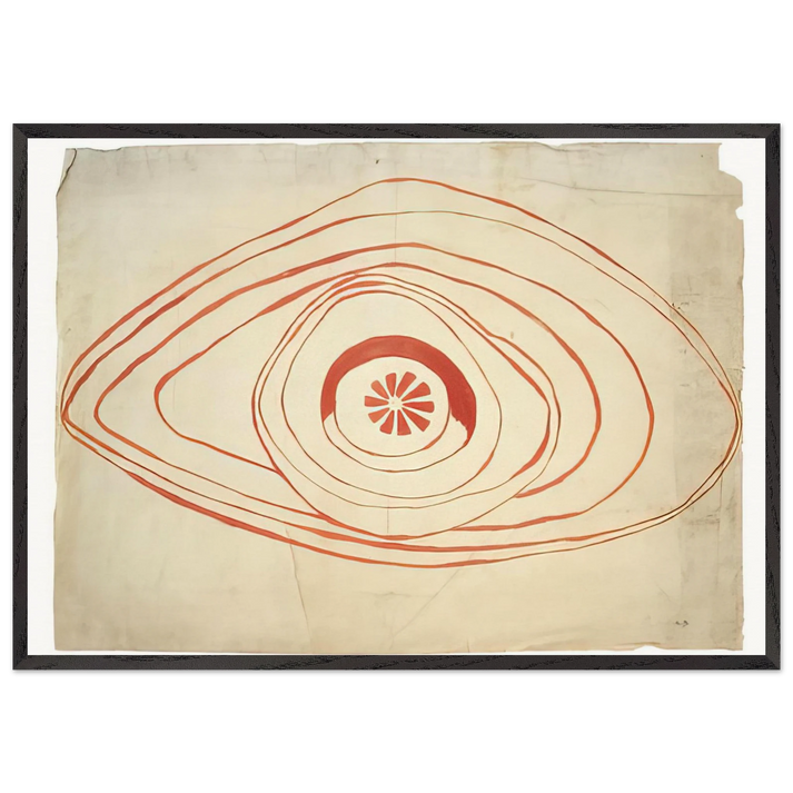 UNTITLED 1 N3 - Louise Bourgeois 70x100 cm / 28x40 inches Framed Art Print – Black Wooden Frame
