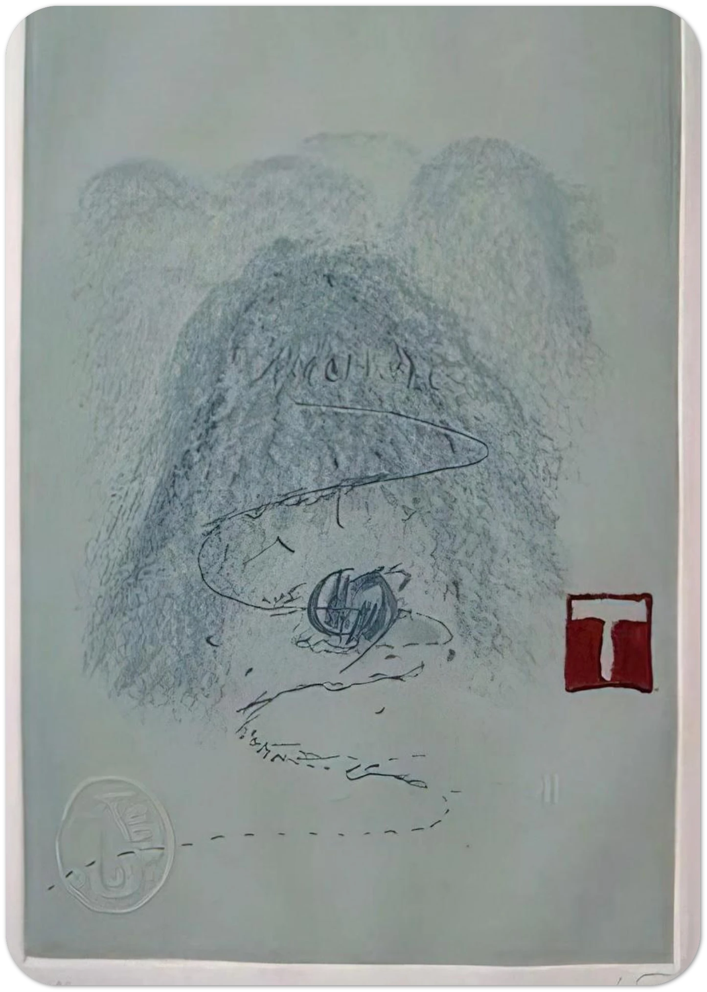 APARICIONS 3 1982 By Antoni Tapies Pack of 10 Post Cards | Antoni Tapies Post Cards | A6 (10.5 x 14.8 cm) - 4.1 x 5.8 inches