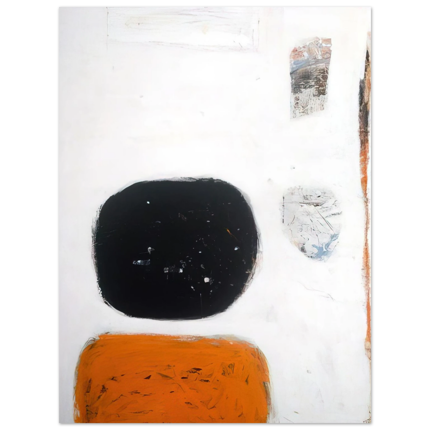 William Scott - Orange, Black and White - 1960 Fine Art Poster - Default Title