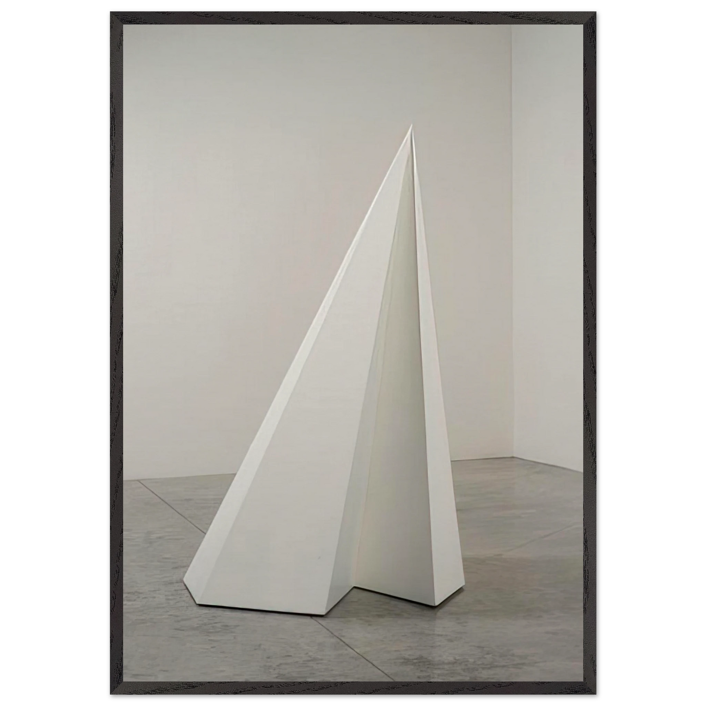 Pyramid 10 - Sol LeWitt Framed Art Print – Black Wooden Frame - Default Title - -Framed Art Print