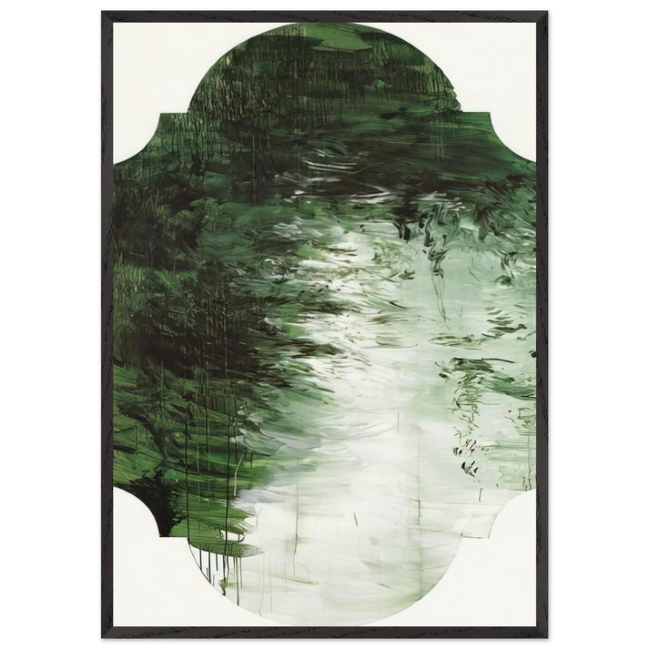 Untitled Part V - Cy Twombly 70x100 cm / 28x40 inches Framed Art Print – Black Wooden Frame