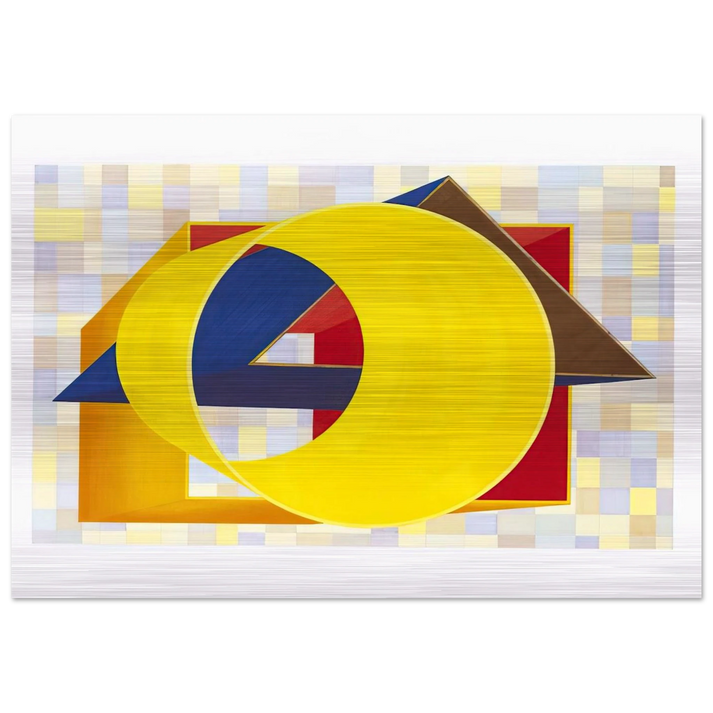 Prime Moments II - Al Held Brushed Aluminum Print - 70x100 cm / 28x40 inches | Al Held Aluminum Print | Al Held Prints