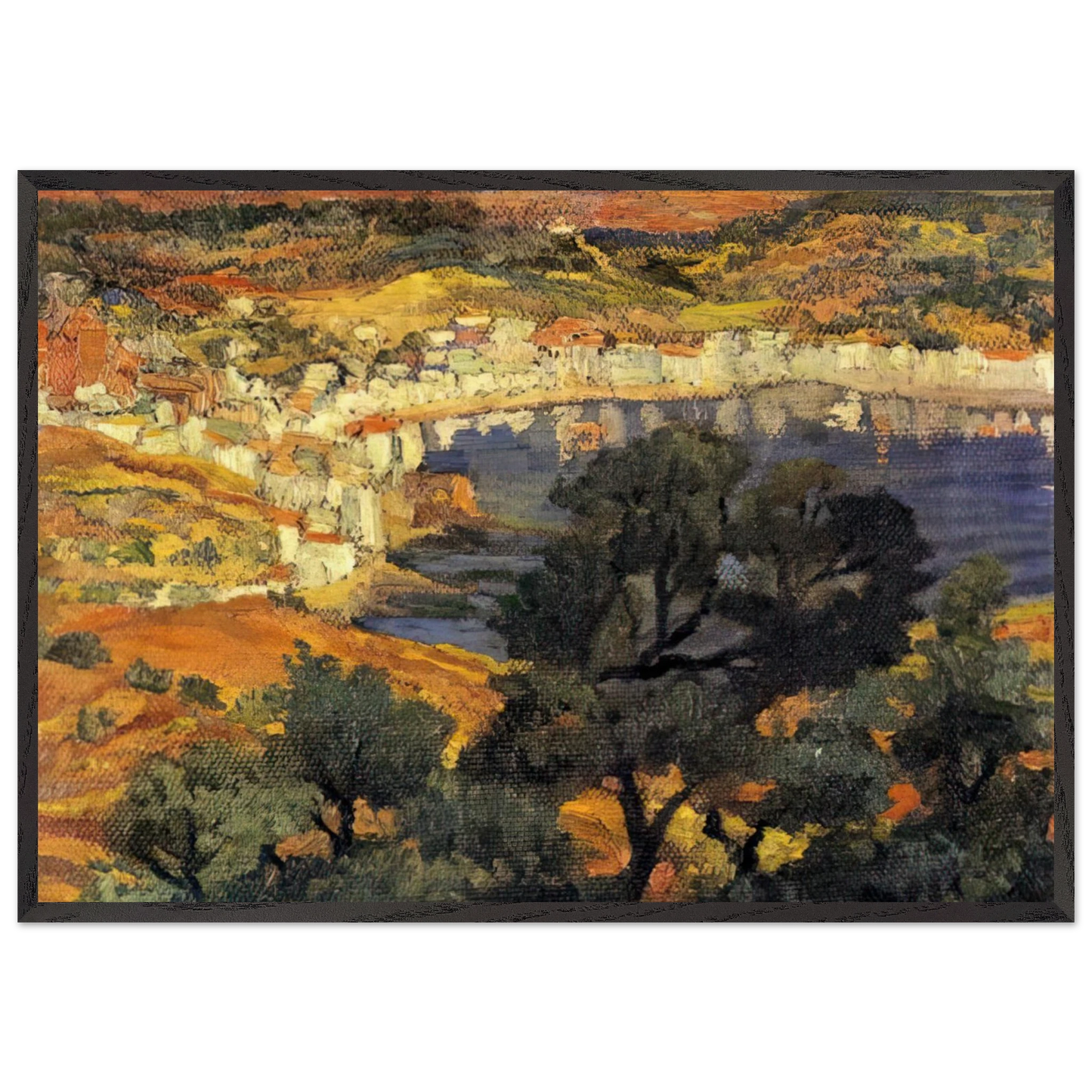CADAQUES 3 - Salvador Dali Framed Art Print – Black Wooden Frame - Default Title - -Framed Art Print